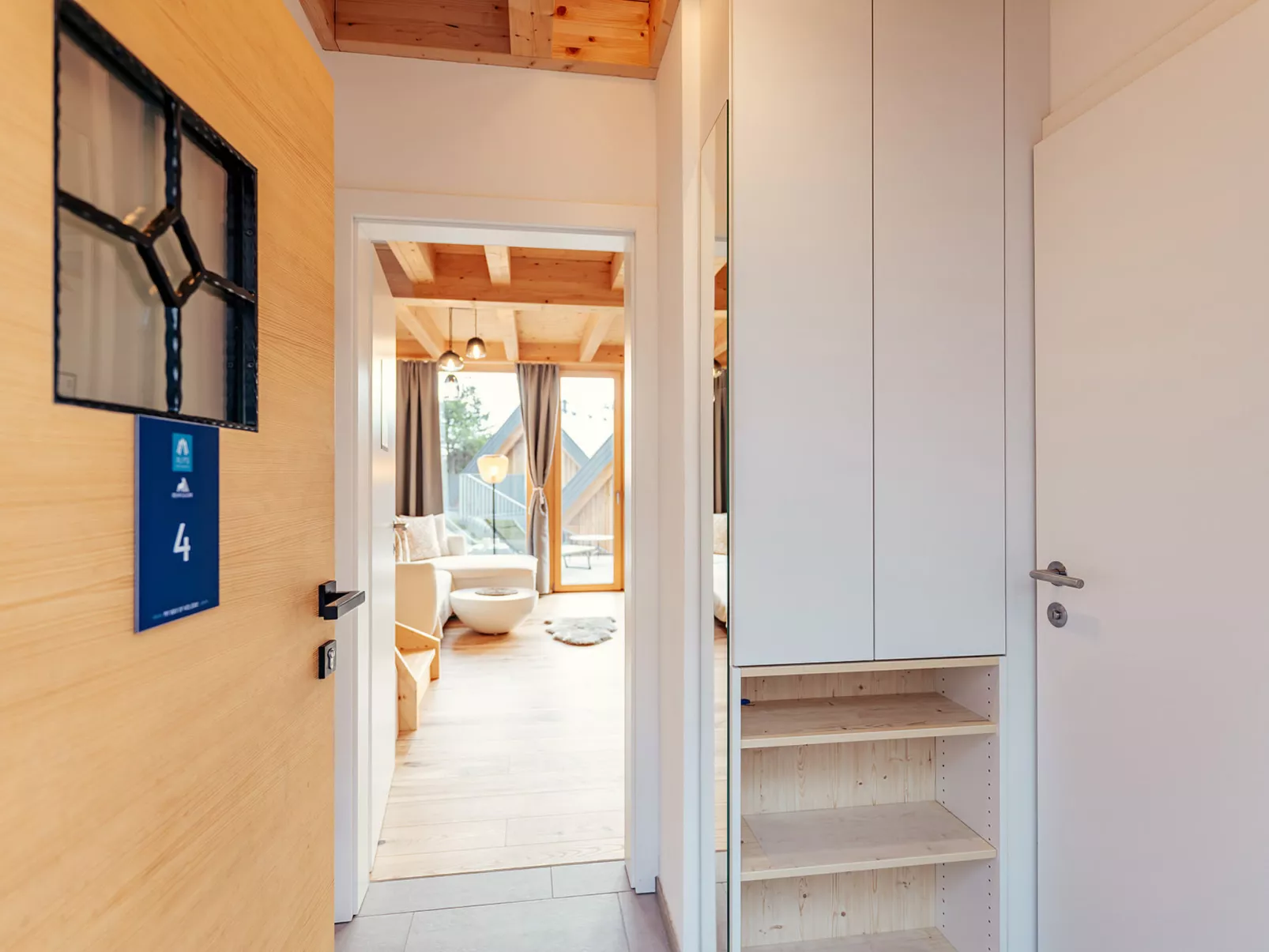 Chalet Nr. 4 mit 2 Schlafzimmern und Sauna-Binnen