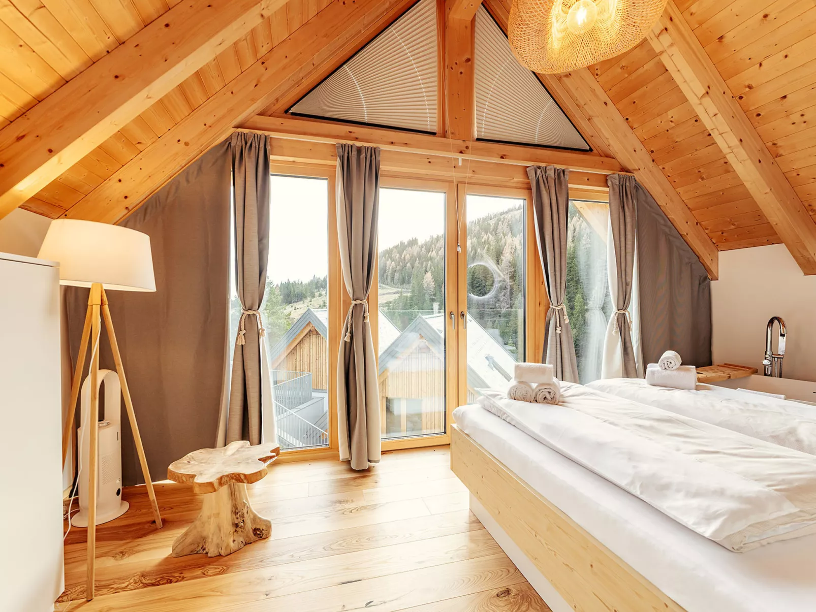 Chalet Nr. 4 mit 2 Schlafzimmern und Sauna-Binnen