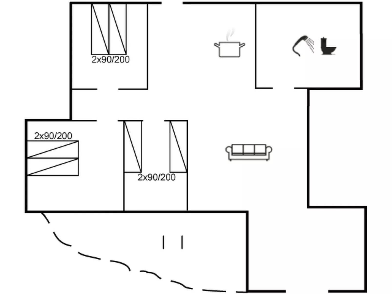 "Viljo" - 100m from the sea-Binnen