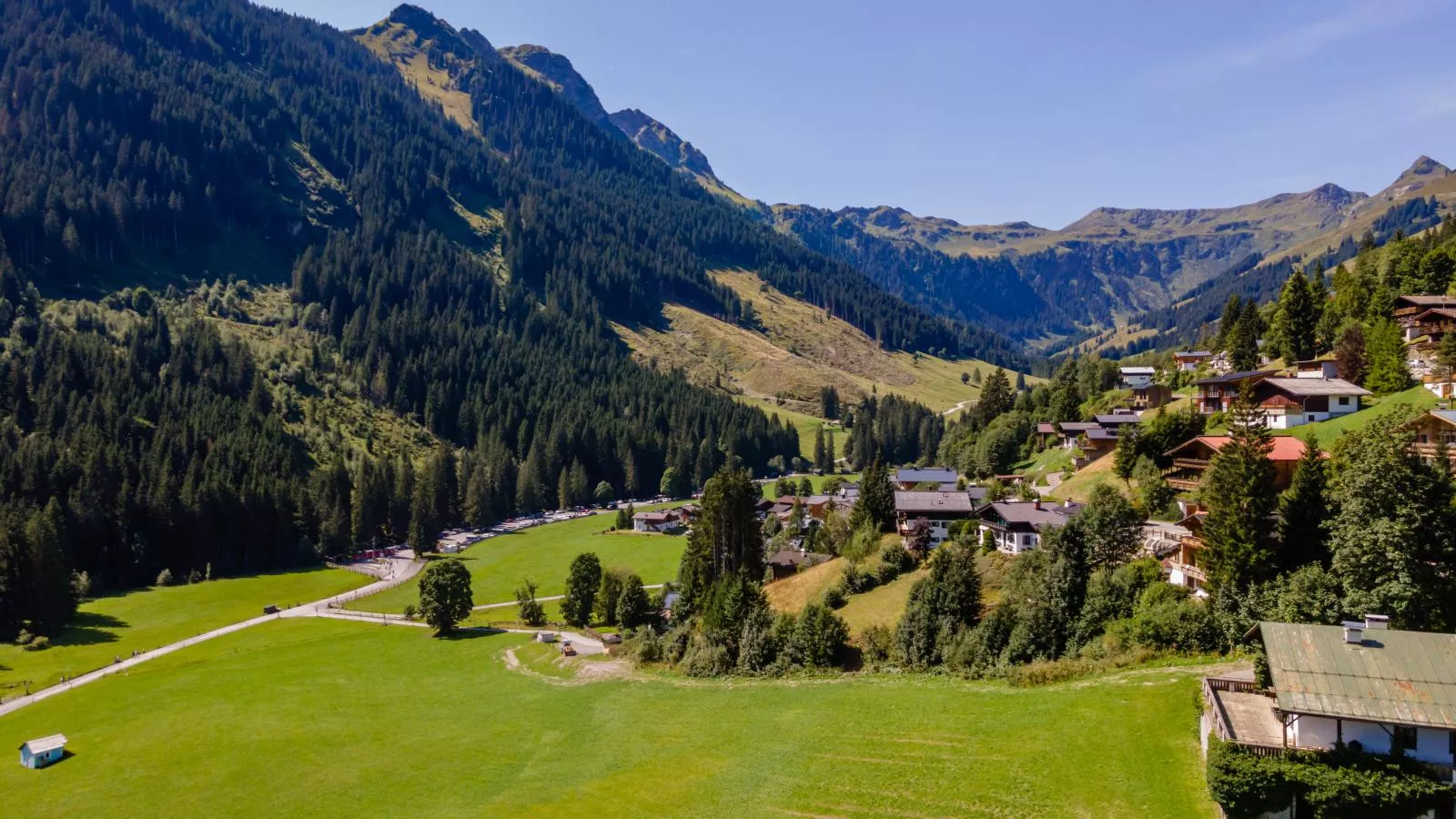 Hinterlengau-Gebieden zomer 1km