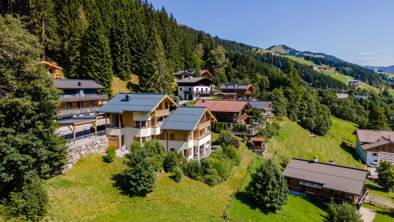 Hinterlengau-Gebieden zomer 1km