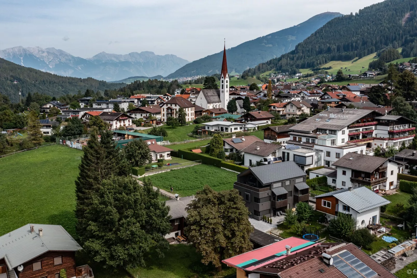 Penthaus in Mieders-Buitenkant zomer