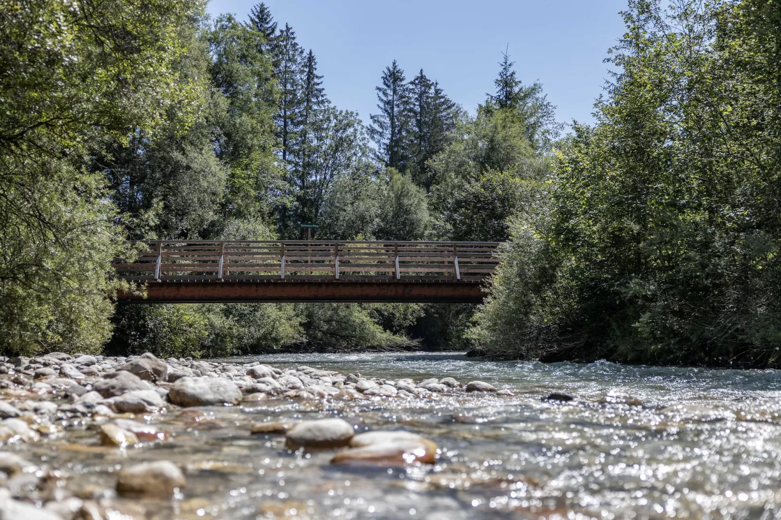 Schiederweiher-Gebieden zomer 1km