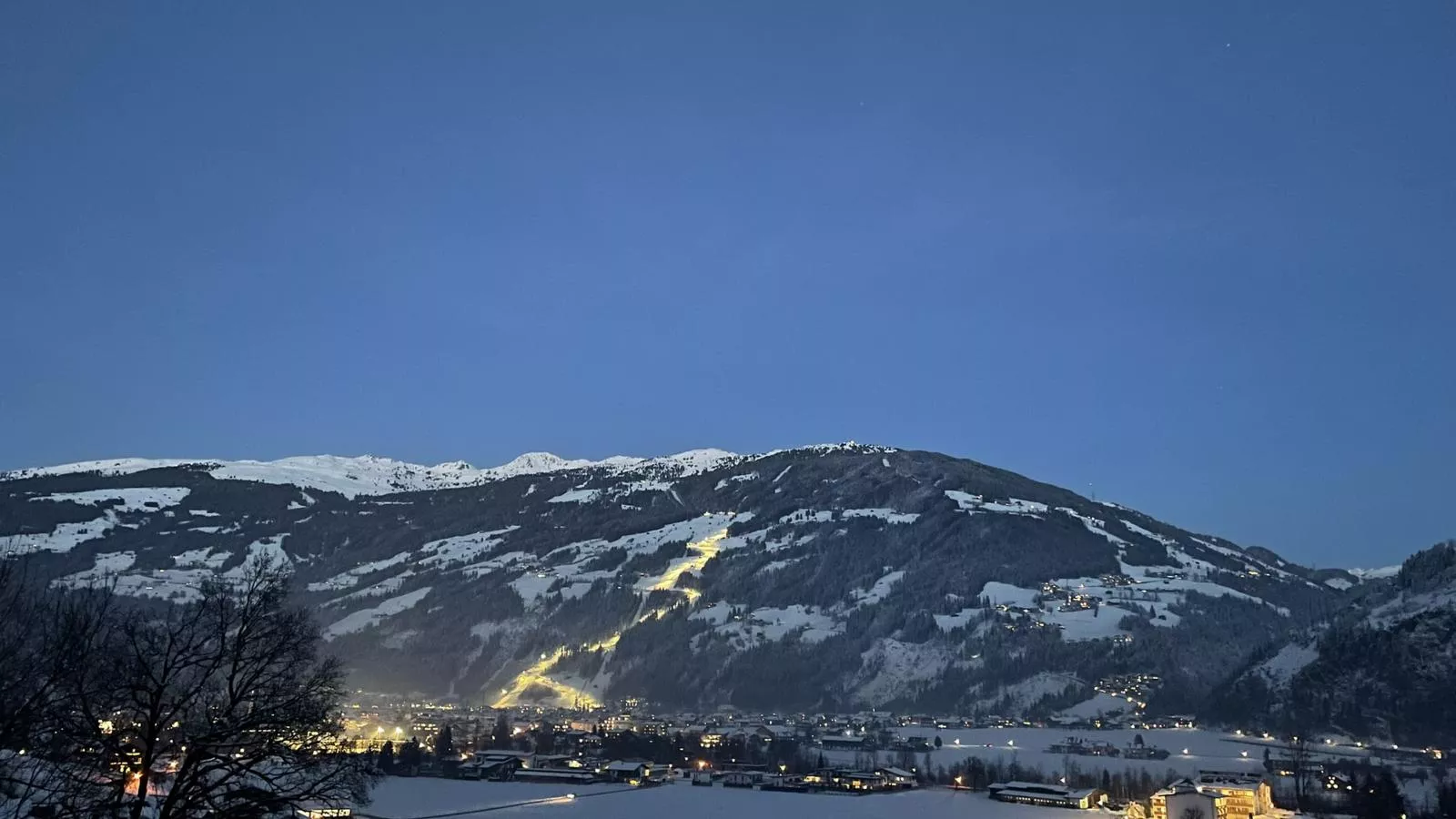 Appart Zell-Uitzicht winter