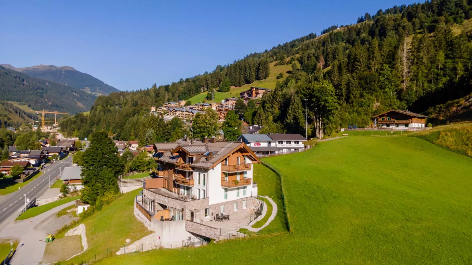 Saalbach Hinterglemm-Gebieden zomer 1km