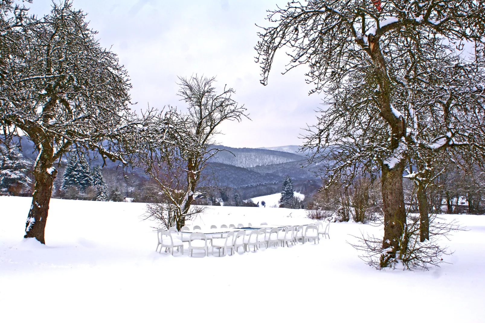 La Tour de Daverdisse-Tuin winter