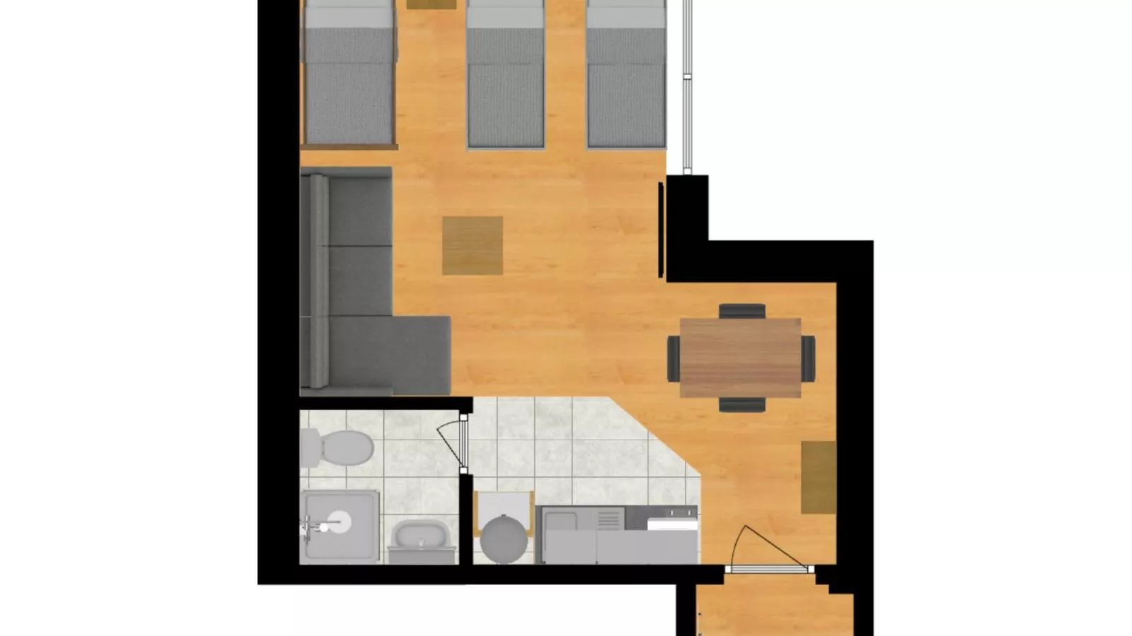Town House 1-Plattegrond