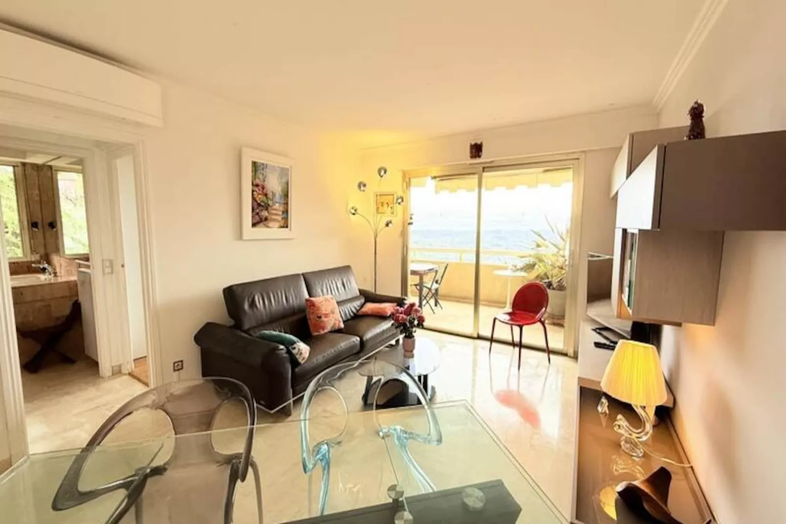 Bel Appartement 4 Chambres Vue Mer - Clim - Piscine - Tennis - Parc