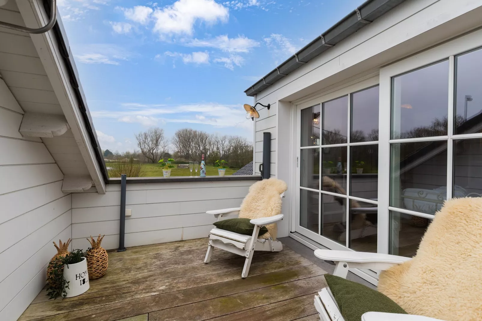 Het Witte Strandhuis-Terrasbalkon