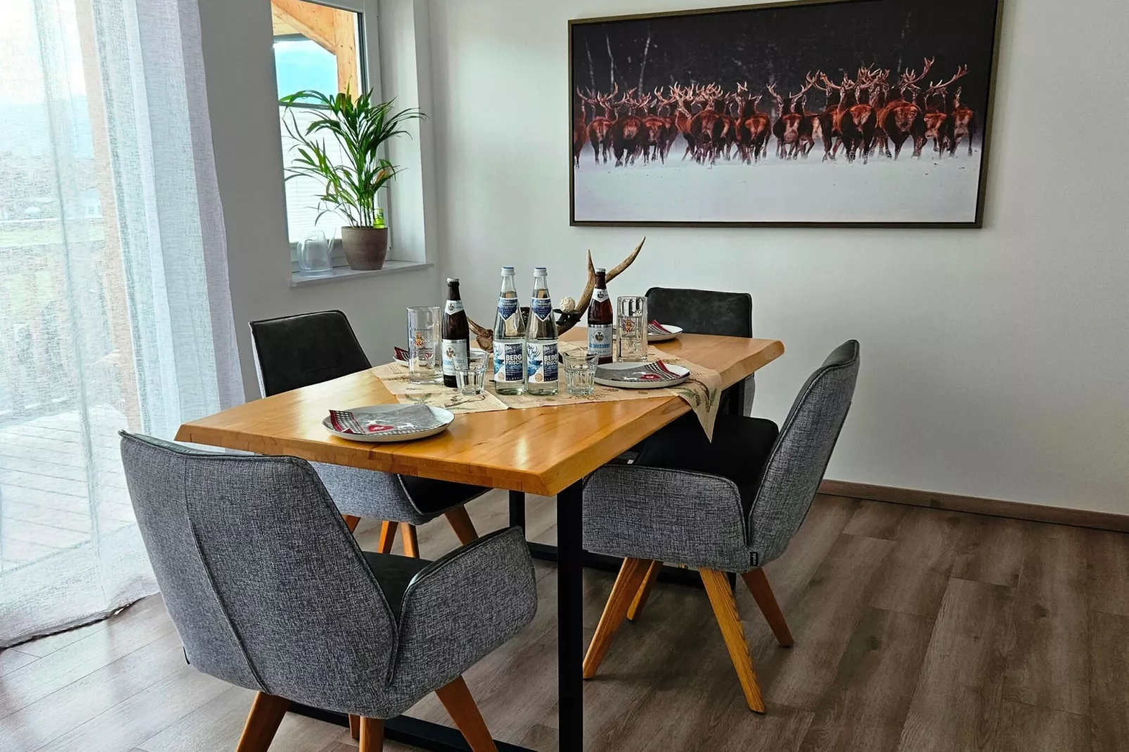 Appartement Panoramablick Inzell-Eetkamer