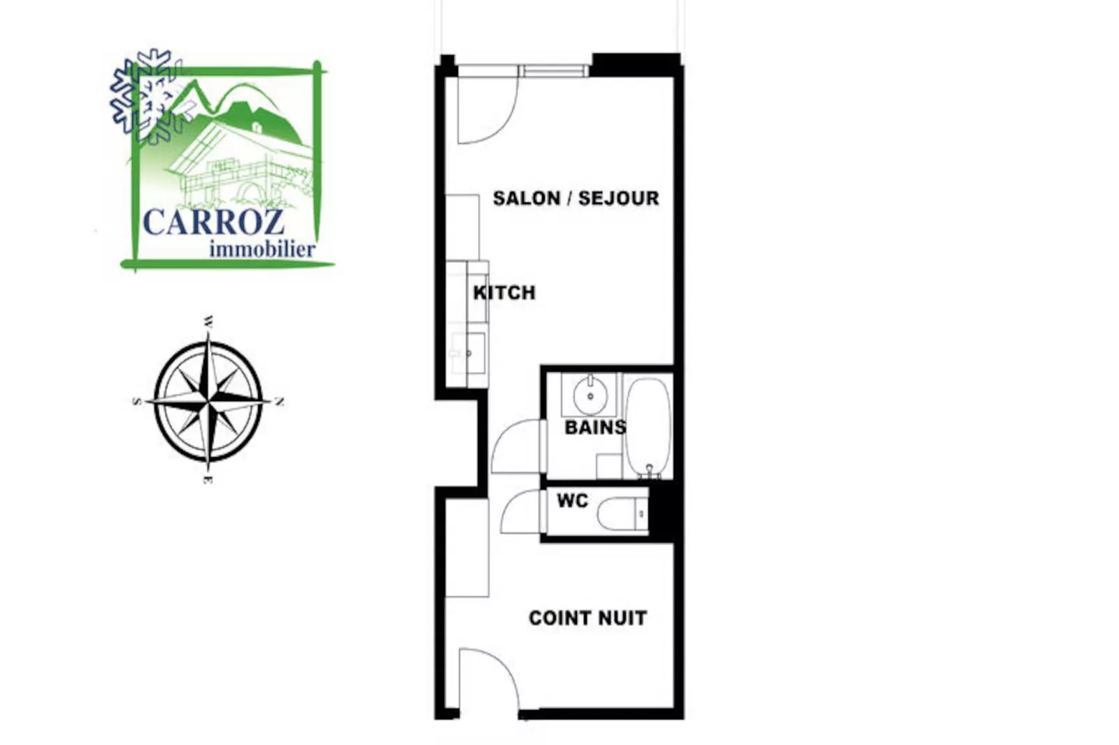 Studio à Les Carroz-d'Arâches