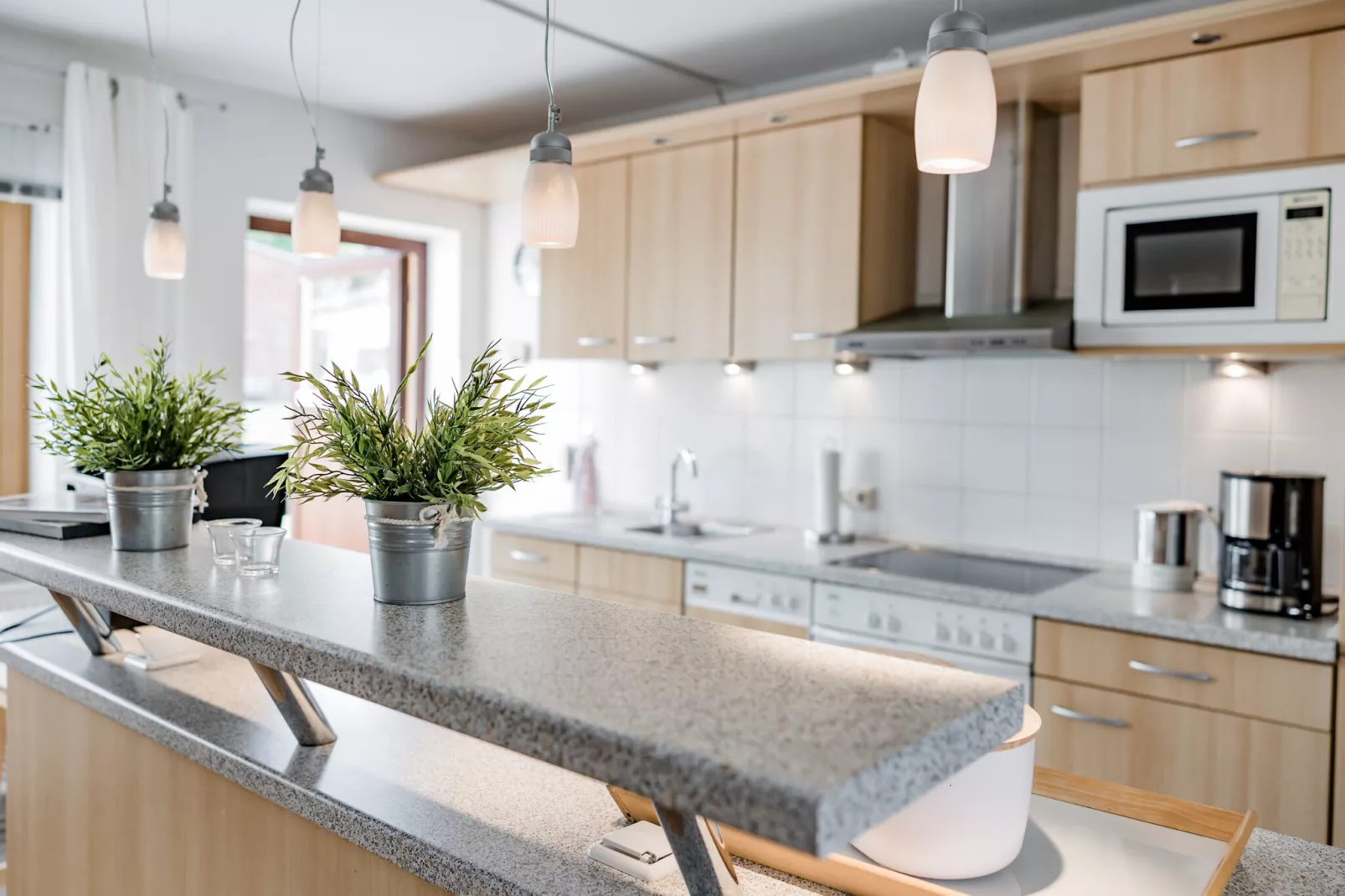 Ferienhaus Im Gutshofpark mit Sauna-Keuken