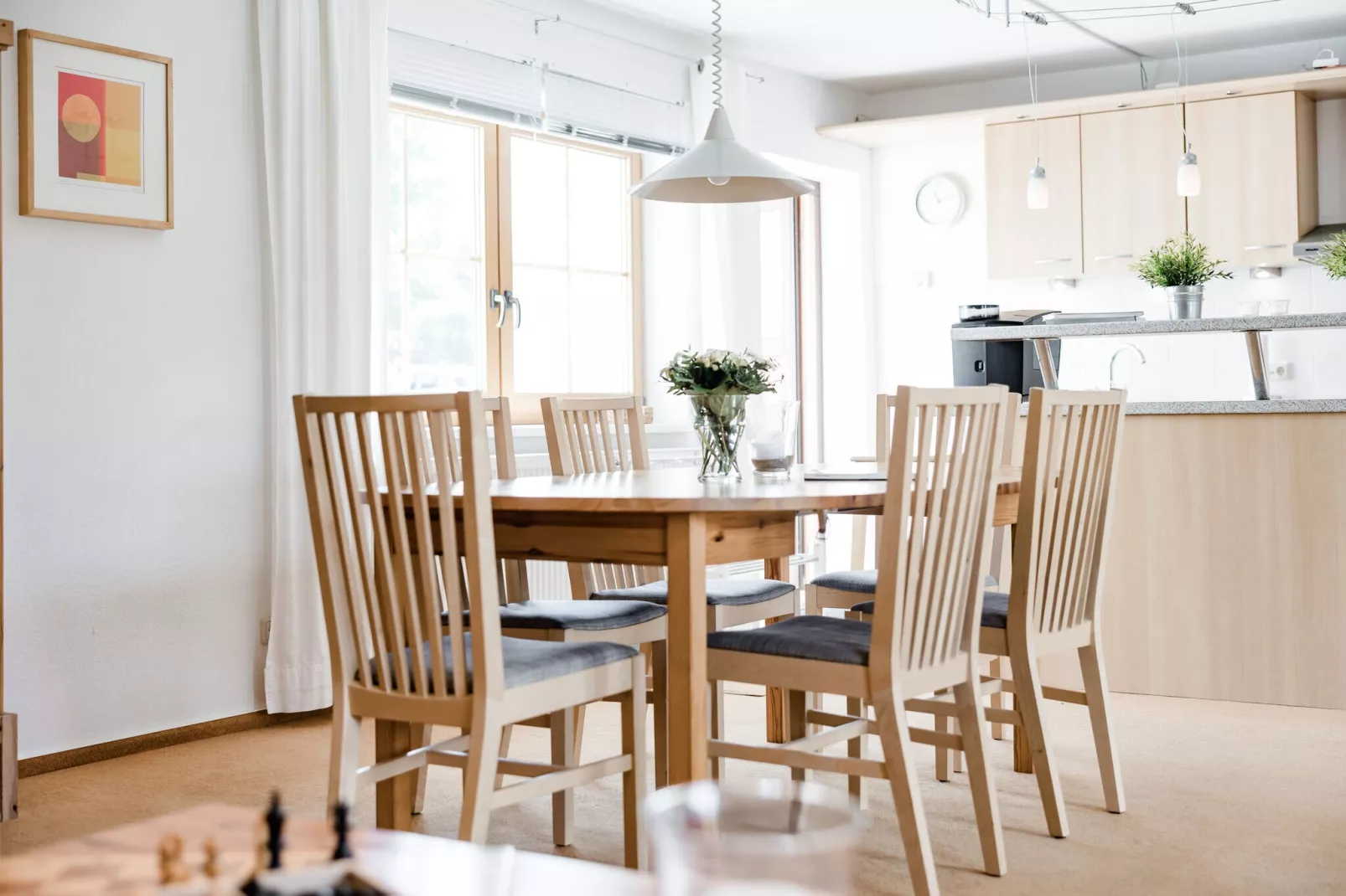 Ferienhaus Im Gutshofpark mit Sauna-Eetkamer