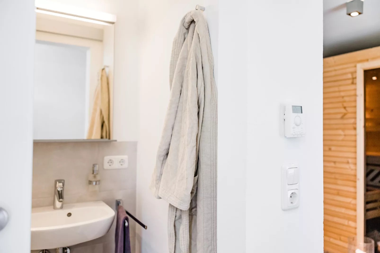Ferienhaus Im Gutshofpark mit Sauna-Badkamer