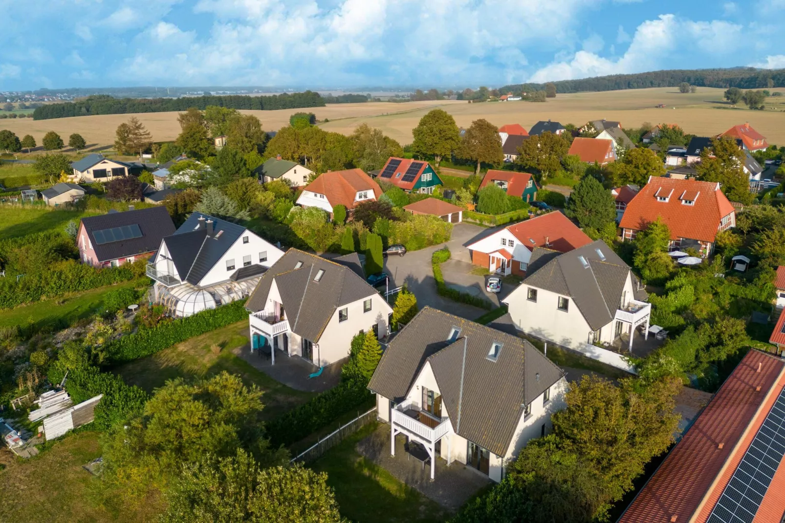 Minihus - Erdgeschoss mit Terrasse-Gebieden zomer 1km