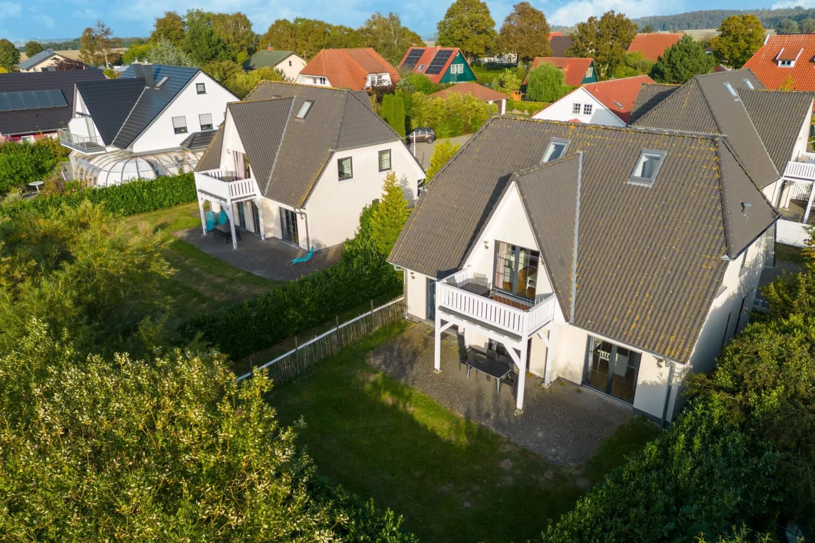 Minihus - Obergeschoss mit Balkon-Gebieden zomer 1km