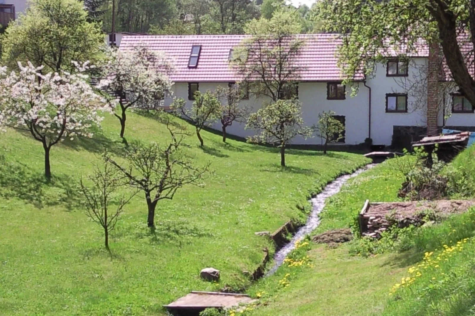 Landferienhof Schmidt-Tuinen zomer