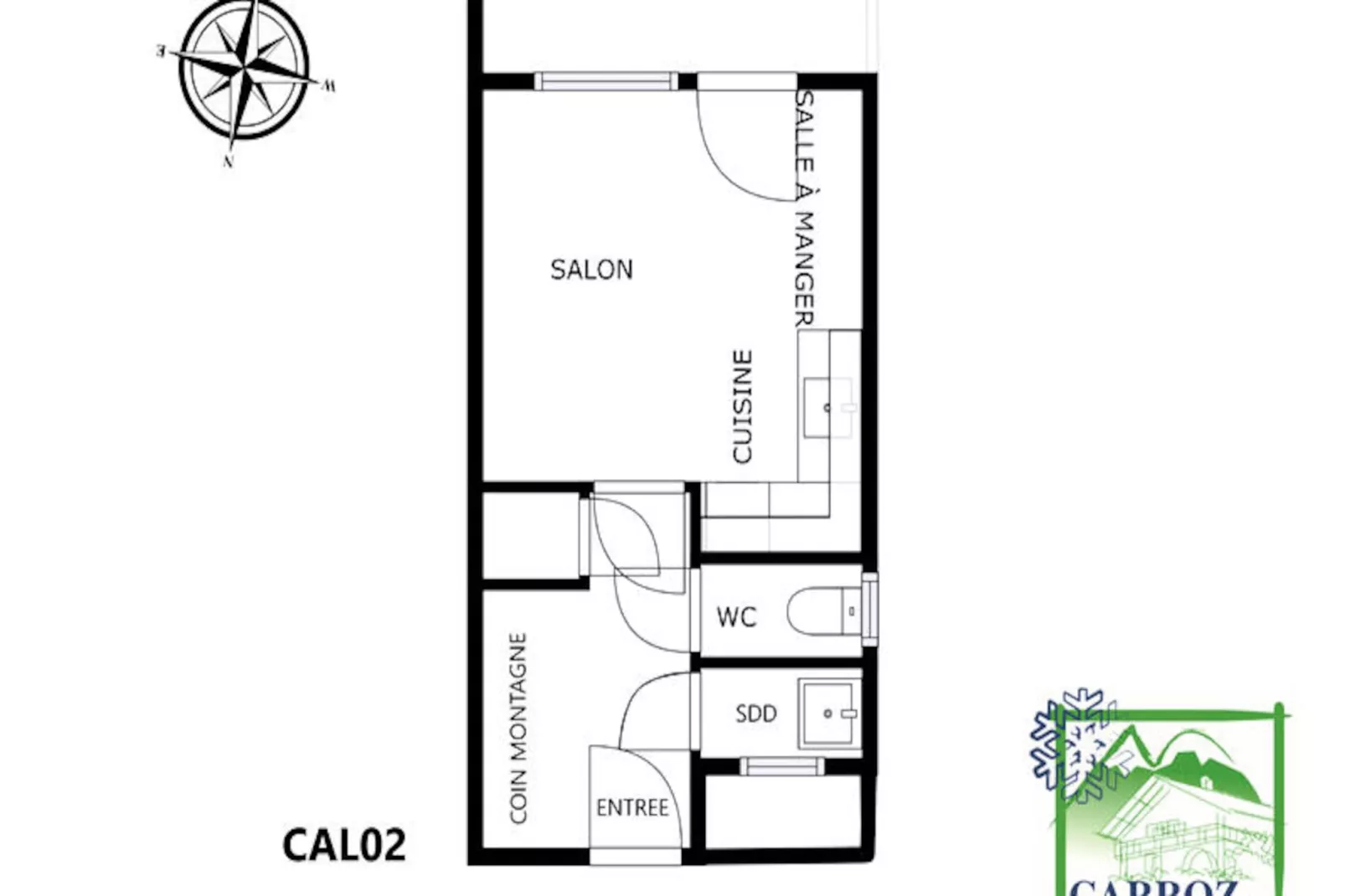 Studio à Les Carroz-d'Arâches-Niet-getagd