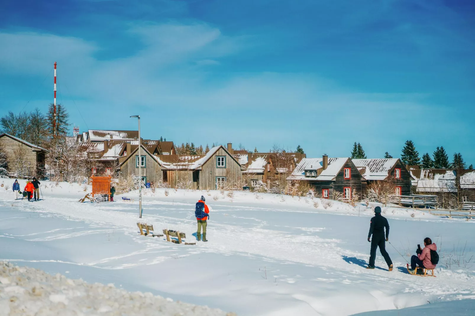 Ferienhaus Typ Premium Lodge Plus 5 Personen-Gebied winter 1km