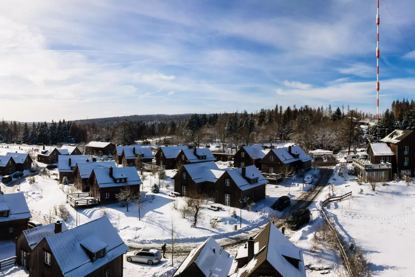 Ferienhaus Typ Premium Lodge 4 Personen-Exterieur winter