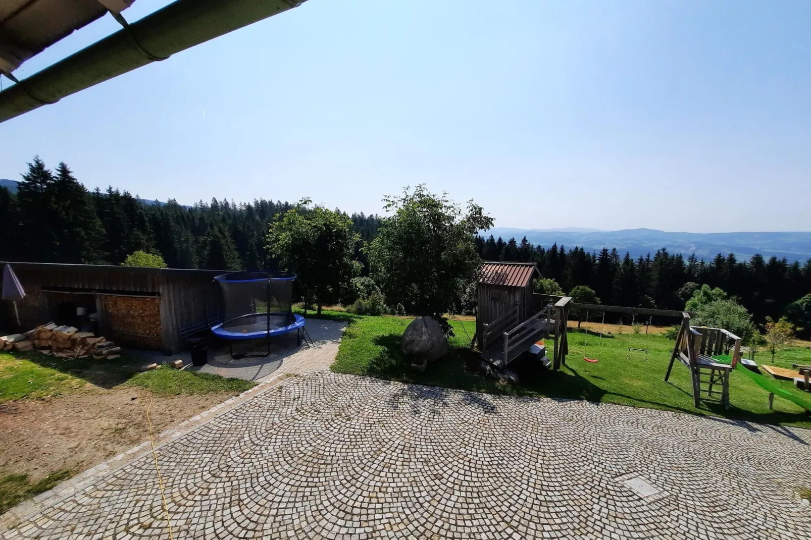 Ferienhaus Panoramablick Neureichenau-Ferienhaus Panoramablick 75 qm-Uitzicht zomer