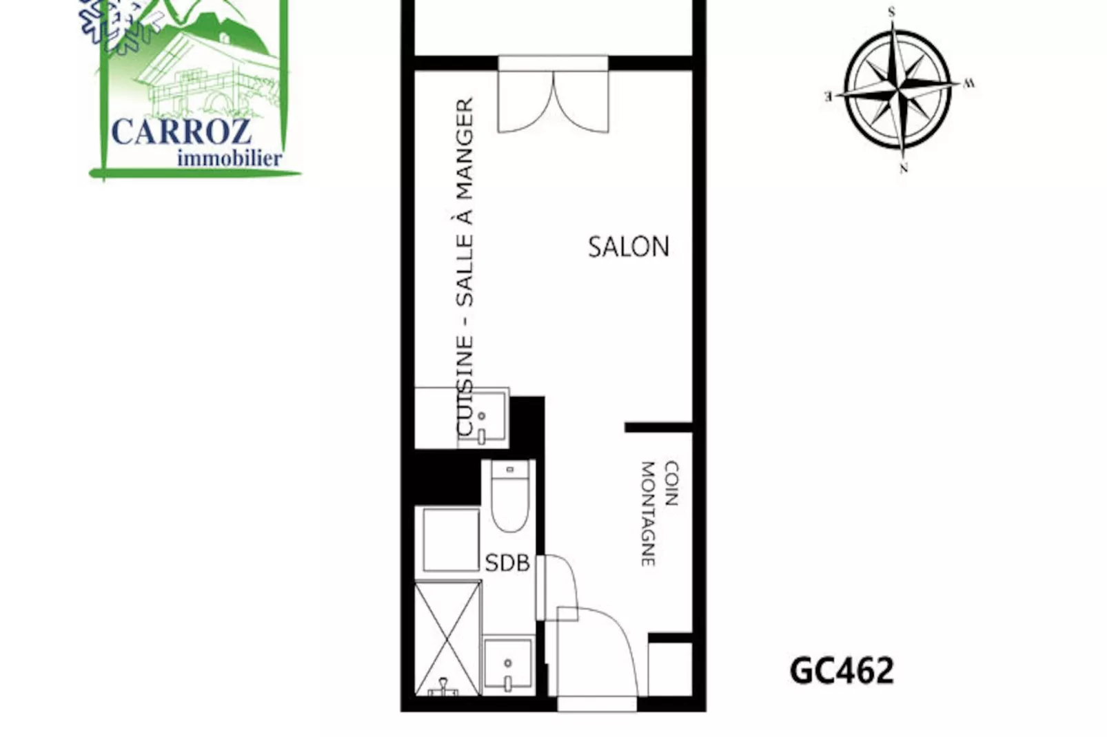 Studio à Les Carroz-d'Arâches-Niet-getagd