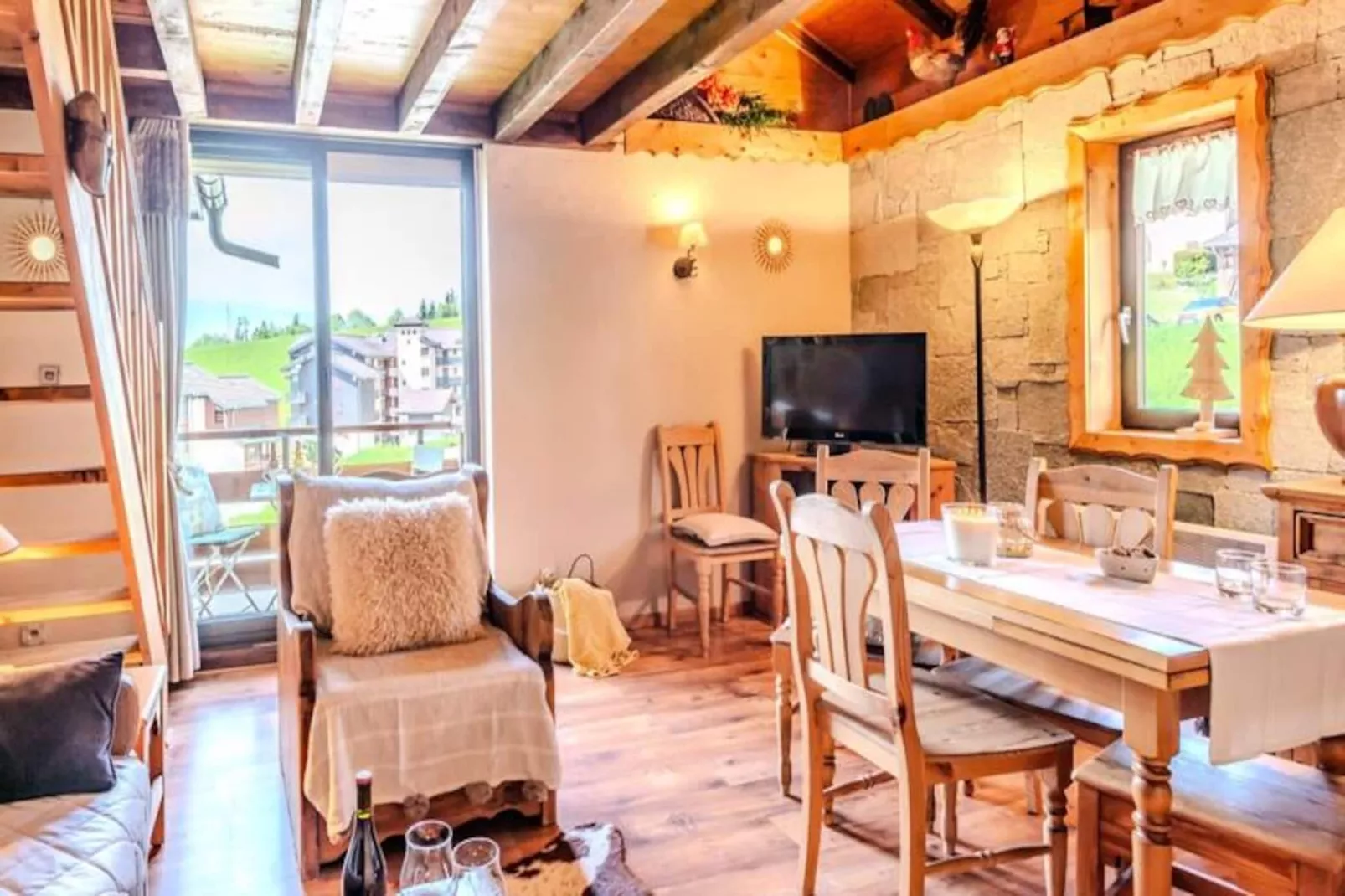 Slow Chalet Etale Duplex Sur Les Pistes, Balcon Avec Vue Montagne & Parking-Niet-getagd