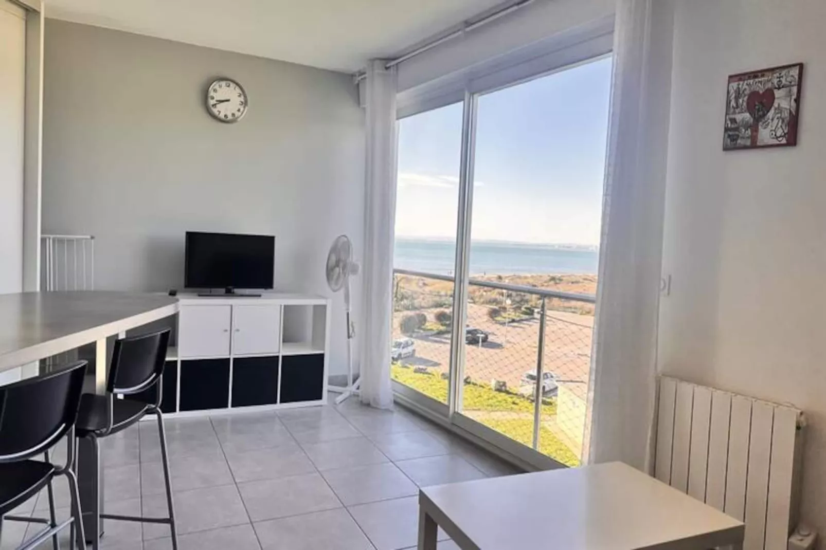 Résidence Les Pieds Dans Le Sable:  Appartement Vue Mer 1 Chambre 1 Cabine-Niet-getagd