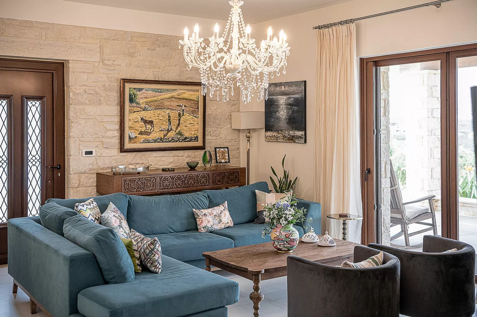 Villa Aloni 4prs - Woonkamer