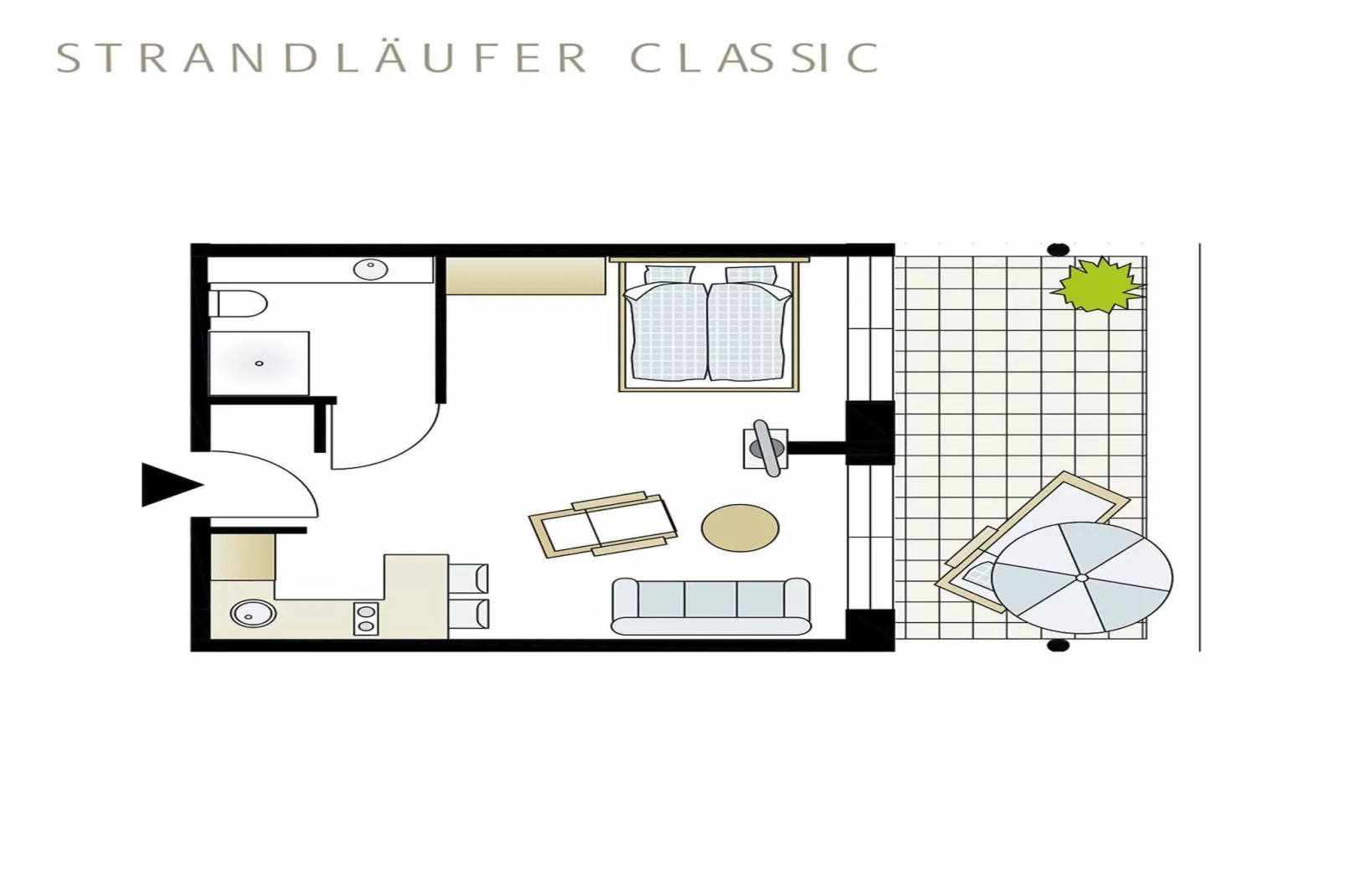 Strandläufer Classic 107-Plattegrond