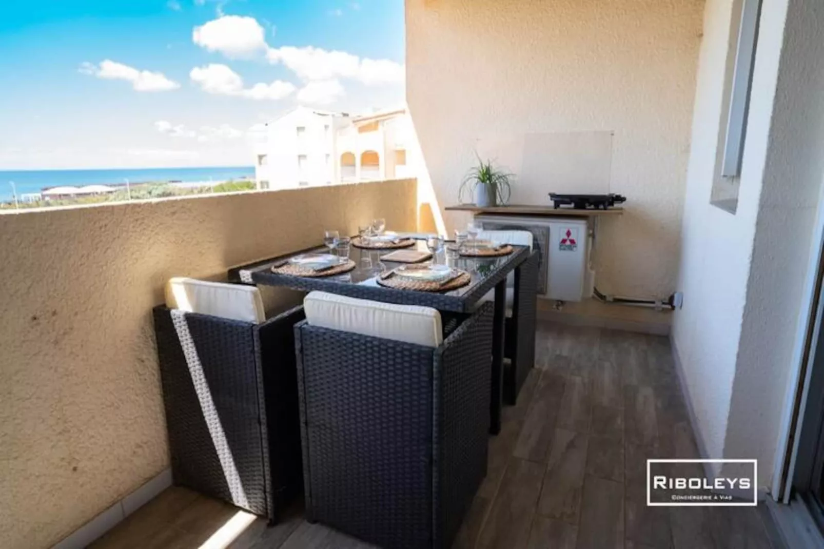 Vias-plage - Appartement Climatis&eacute; Avec Piscine Face &agrave; La Mer-Niet-getagd