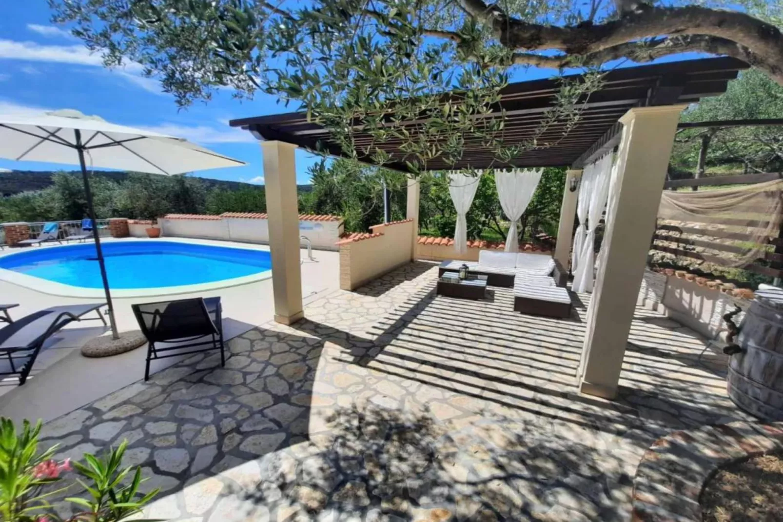 Apartments Matušan Kampor Rab - Two Bedroom Apartment With Balcony (A2)-Zwembad