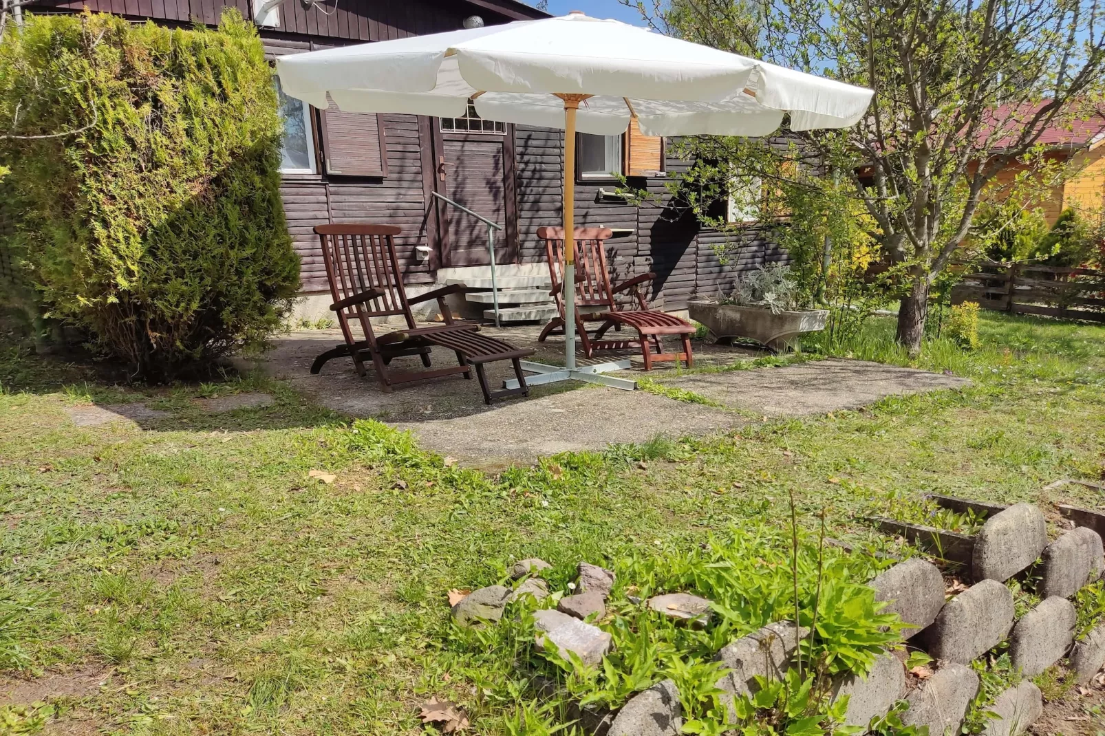 Ferienhaus Donauknie-Terrasbalkon