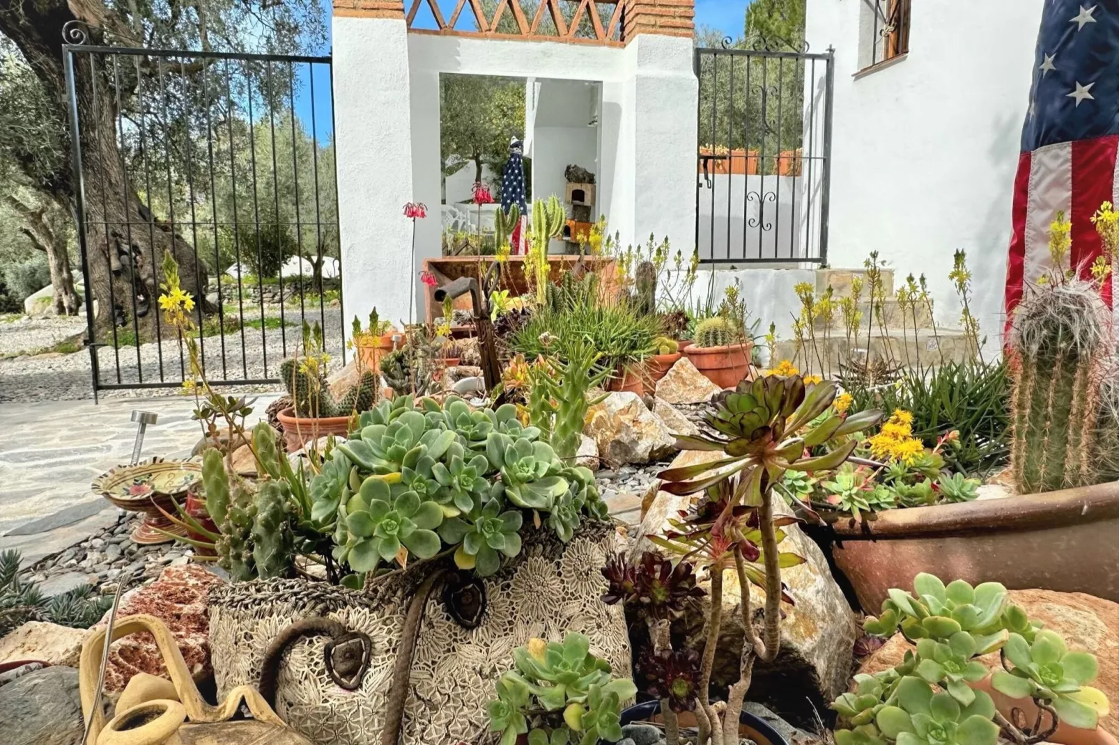 Cortijo de Santa Cruz-Tuinen zomer