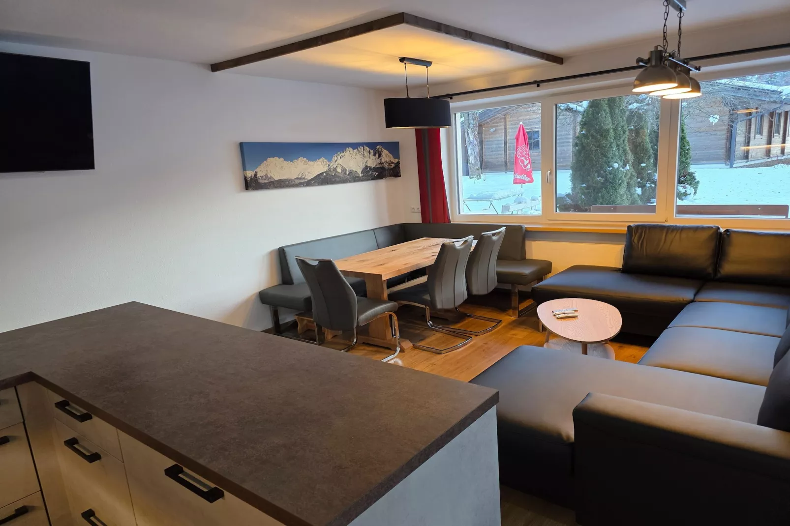 Apartment Schlögl-Woonkamer