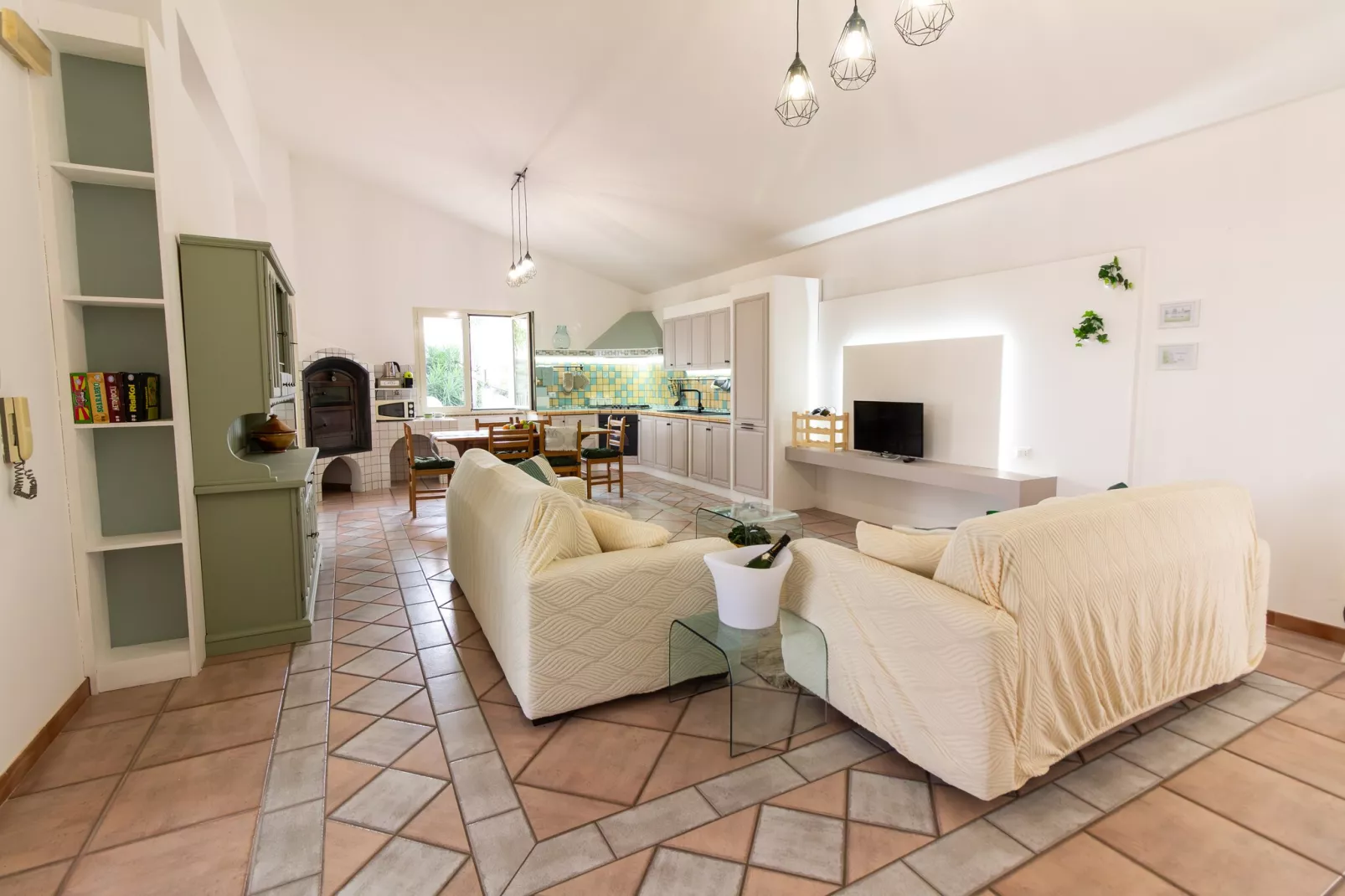 Villa Ninfa-Woonkamer