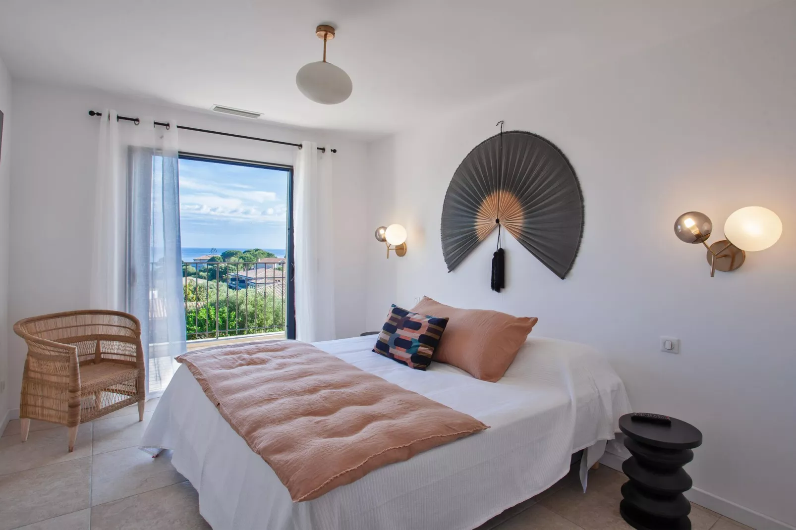 Superbe villa 8 personnes avec piscine et vue mer-Slaapkamer