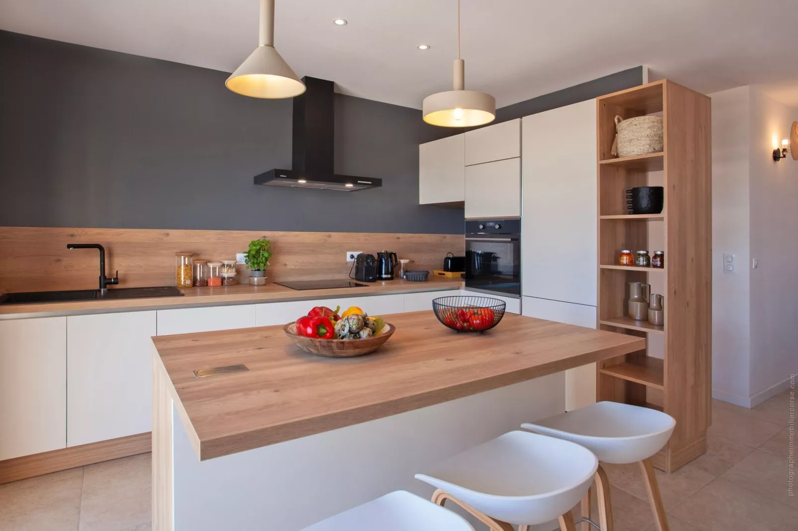 Superbe villa 8 personnes avec piscine et vue mer-Keuken