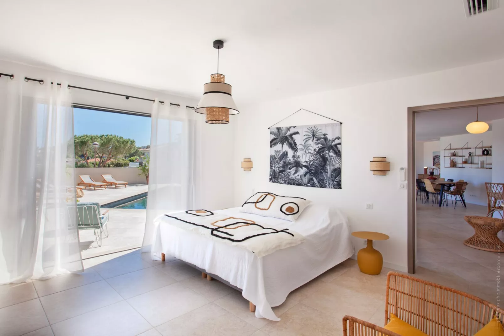 Superbe villa 8 personnes avec piscine et vue mer-Slaapkamer