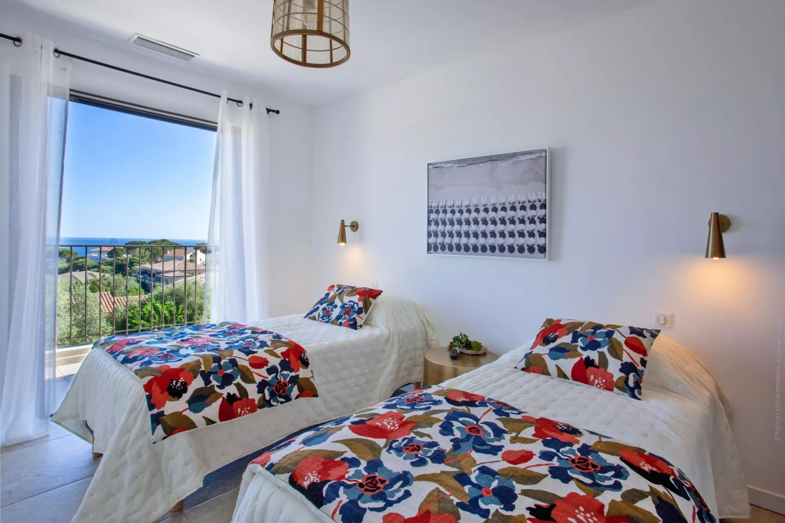 Superbe villa 8 personnes avec piscine et vue mer-Slaapkamer