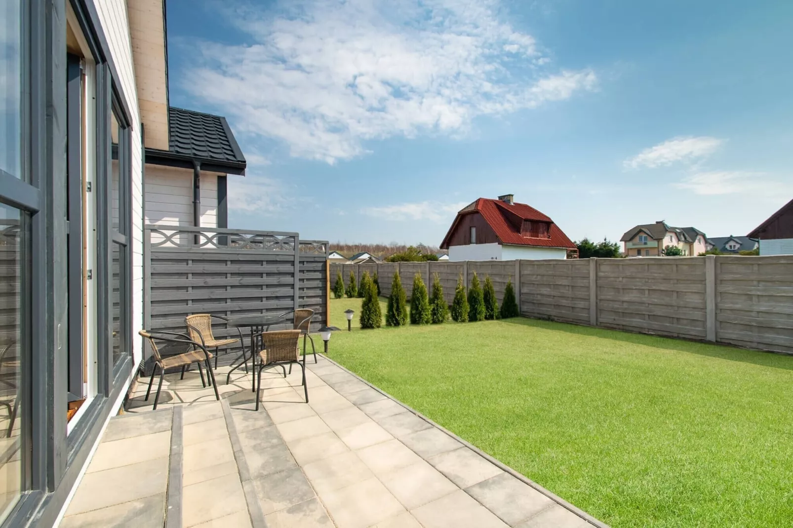 Domki wakacyjne dla 4 osób Łazy-Terrasbalkon