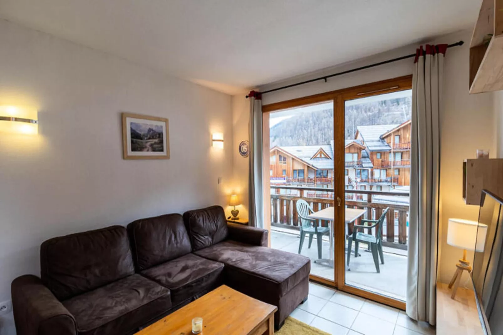 Résidence Le Balcon Des Airelles-Woonkamer