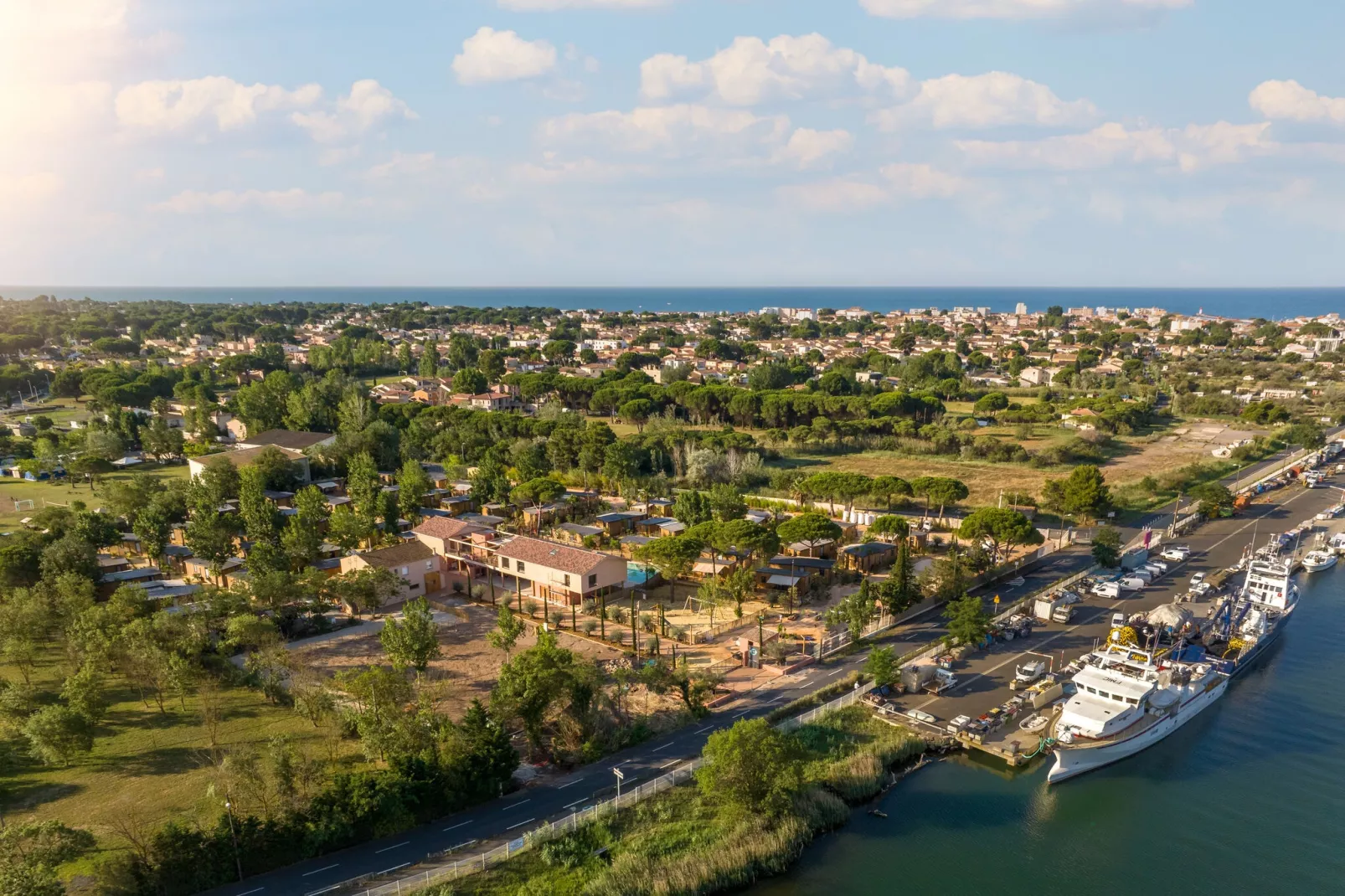 Beach Resort Agde 1-Gebieden zomer 1km