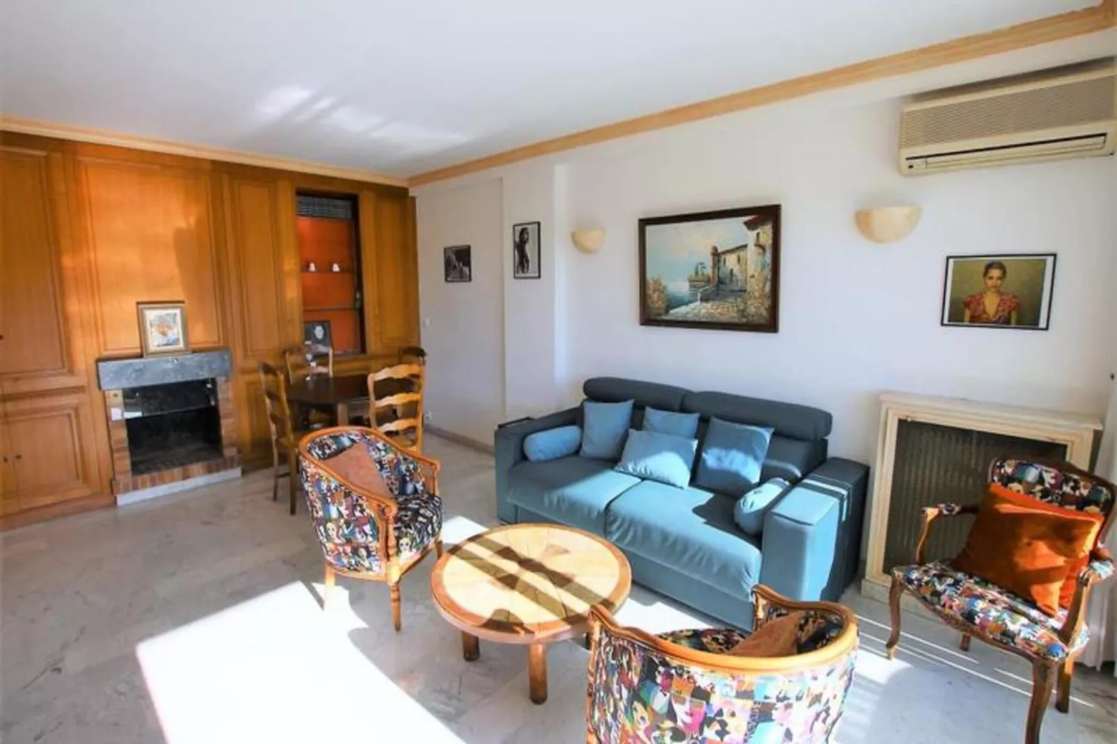 Résidence Appartement Climatis&eacute; 5 Voyageurs De 80 M2, Centre Ville Et Croisette-Woonkamer