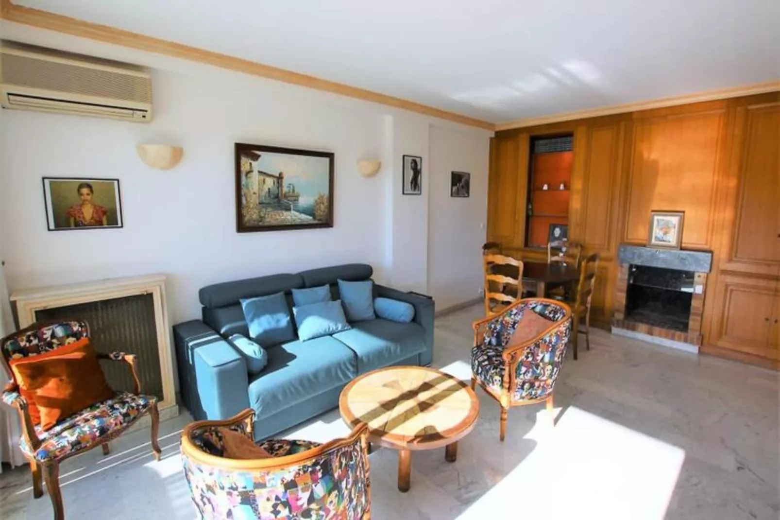 Résidence Appartement Climatis&eacute; 5 Voyageurs De 80 M2, Centre Ville Et Croisette-Woonkamer