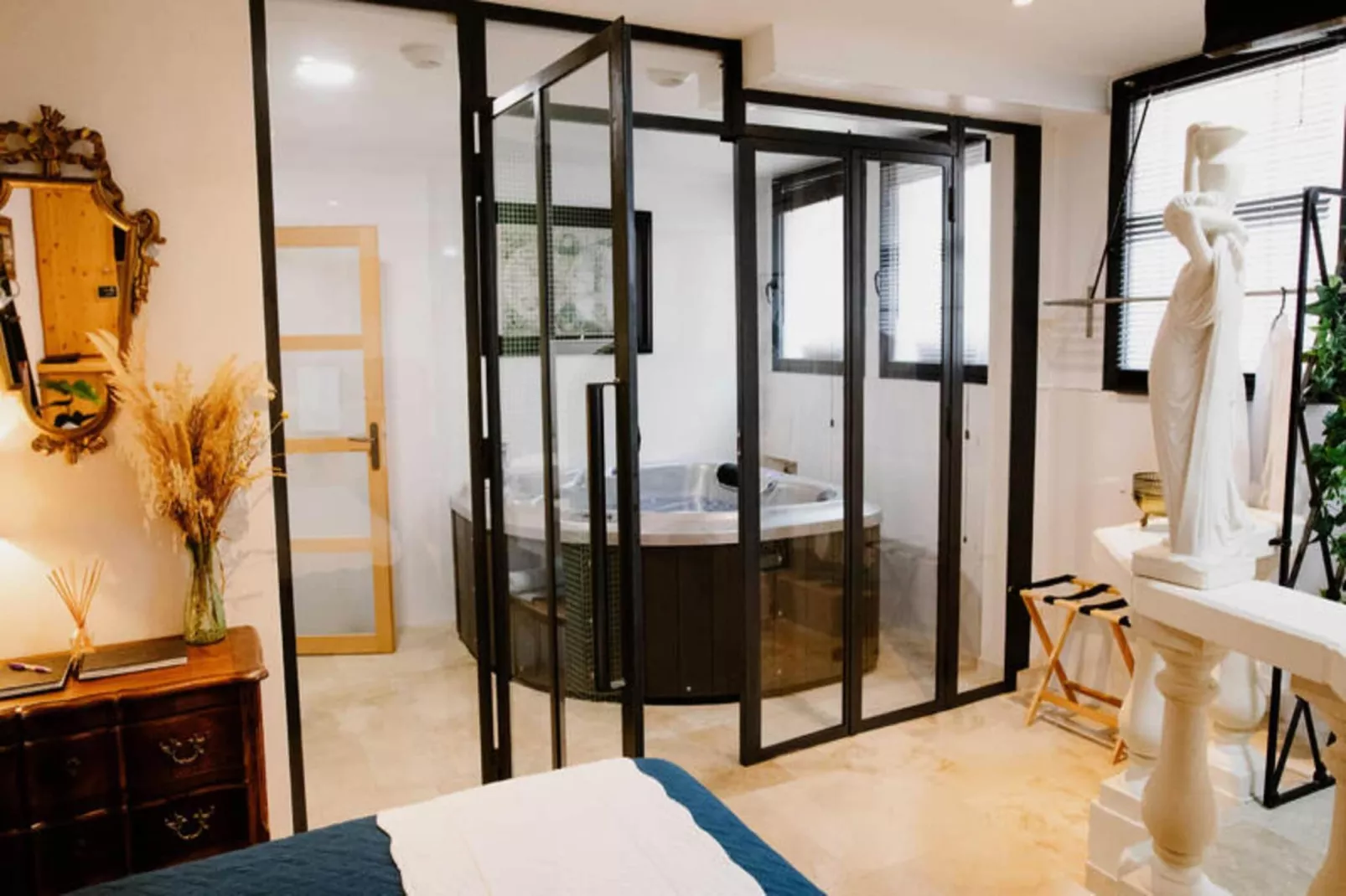 Studio à Nîmes-Slaapkamer