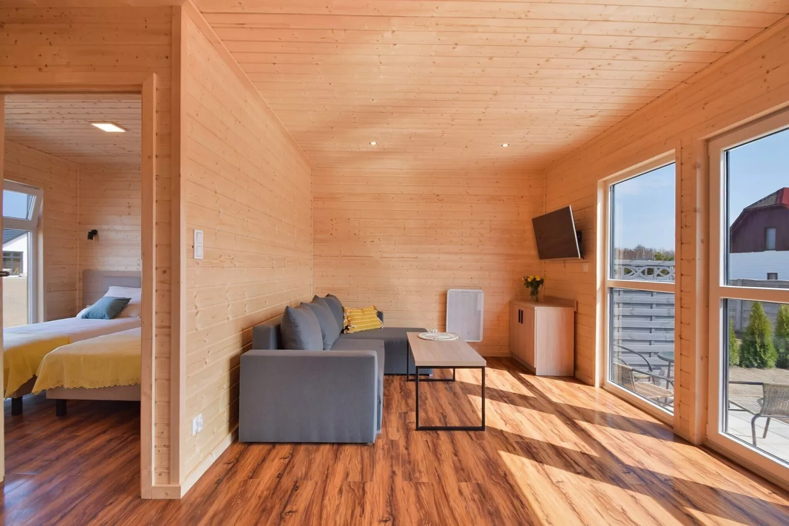 Domki wakacyjne dla 4 osób Łazy-Woonkamer