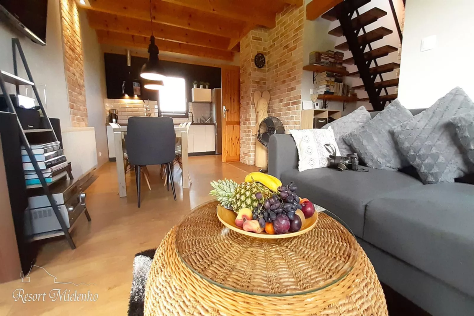 Dom MARCO POLO w Mielenku-Woonkamer