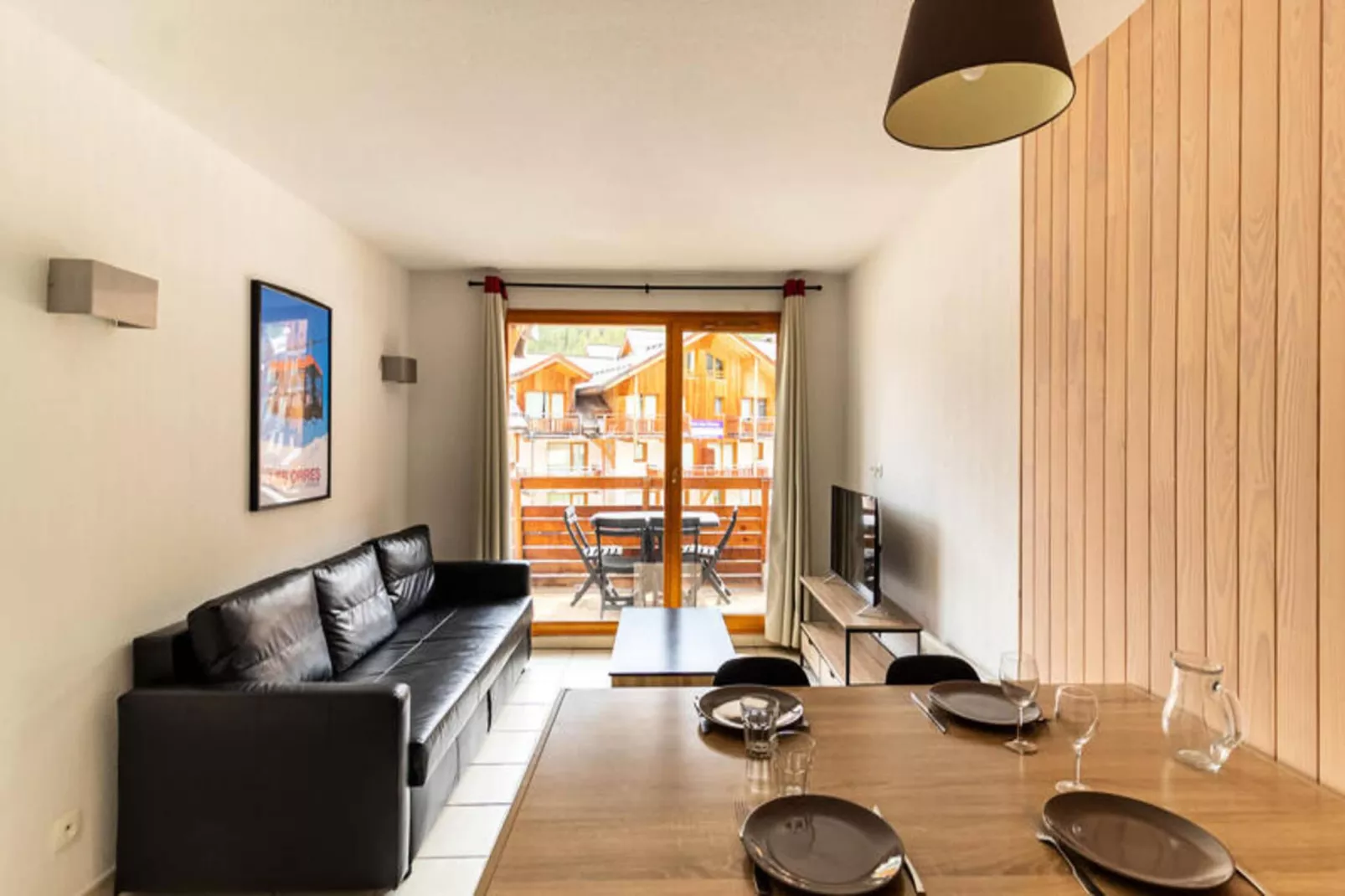 Résidence Le Balcon Des Airelles-Woonkamer