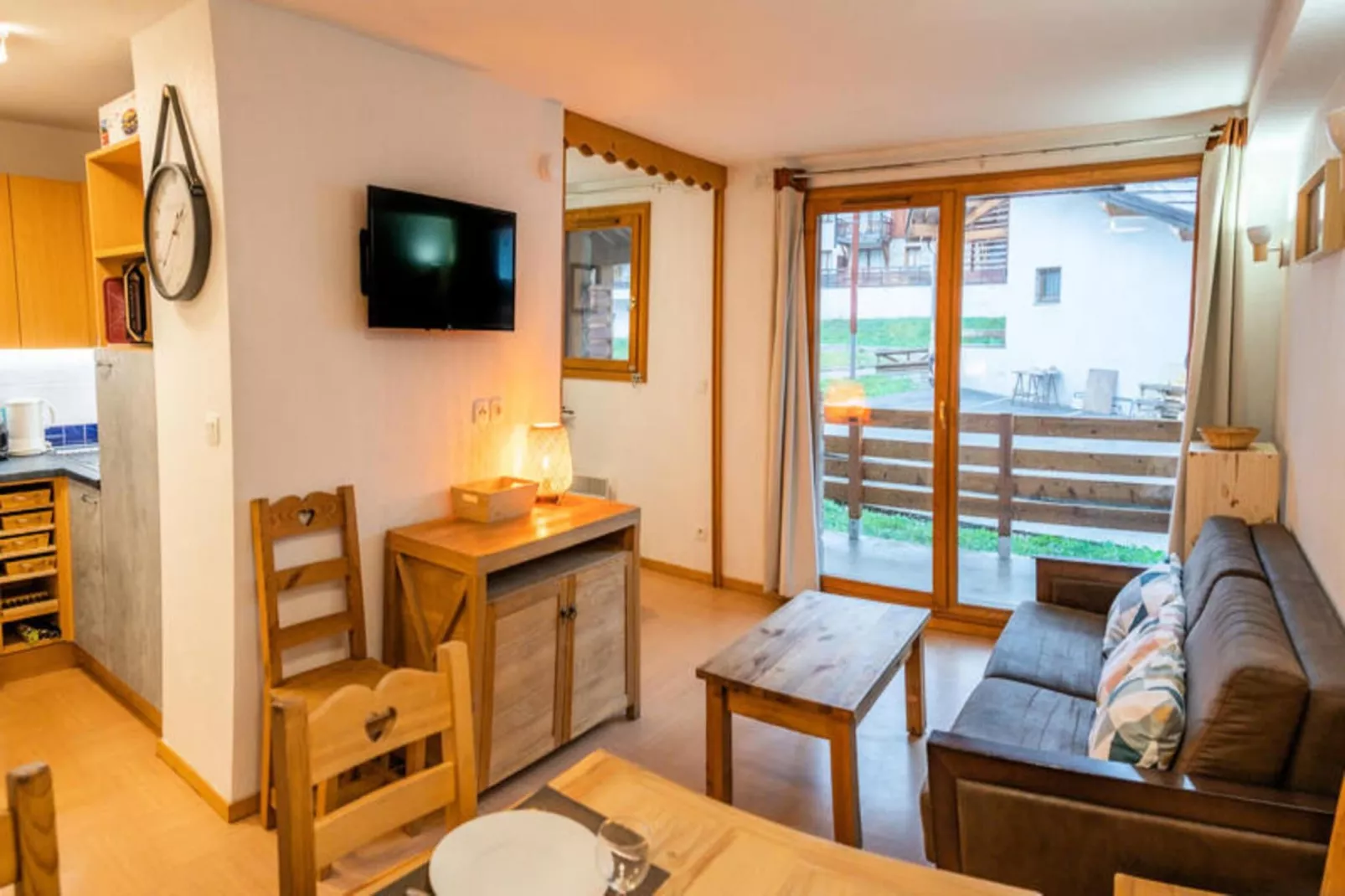 Résidence Le Parc Des Airelles - Woonkamer